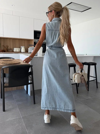 Harper | Maxi Denim Dress