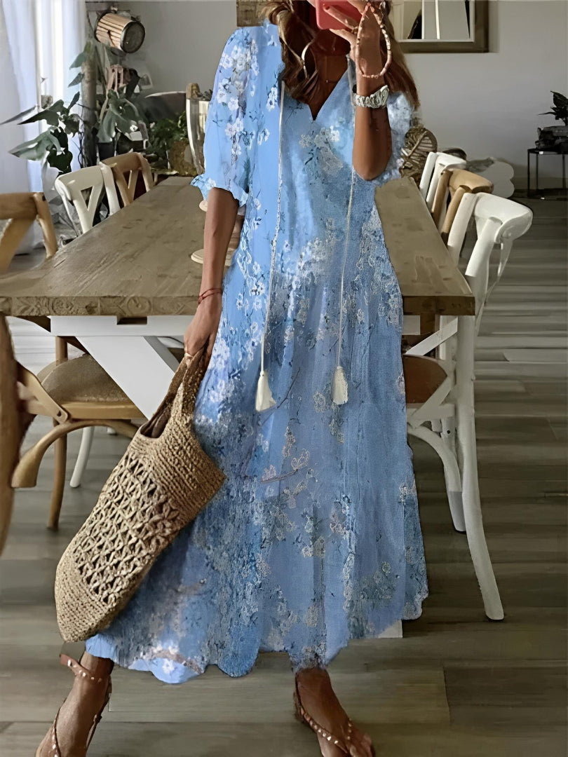 Andrea - Boho Dress with Tummy Coverage