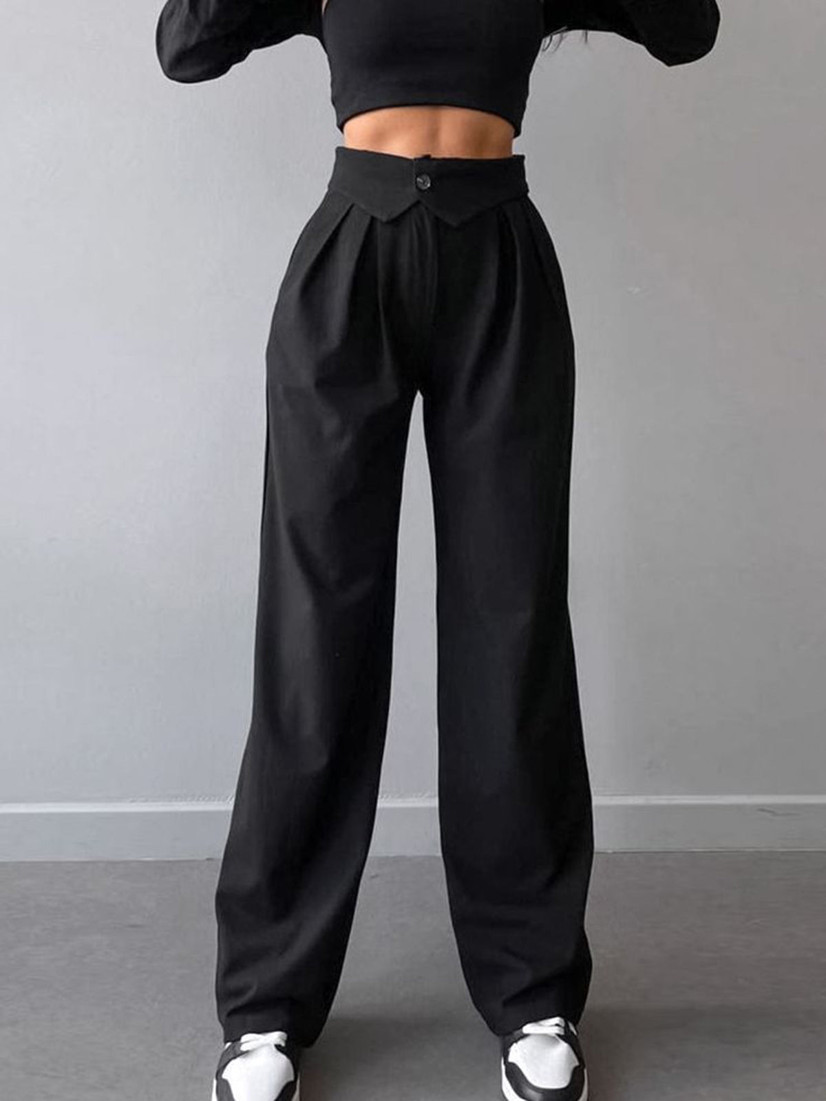 Hazel Street Fold-Waistband Pants