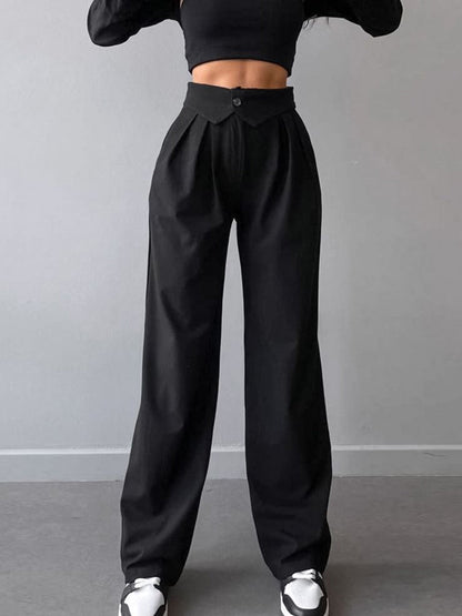 Hazel Street Fold-Waistband Pants