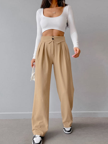 Hazel Street Fold-Waistband Pants