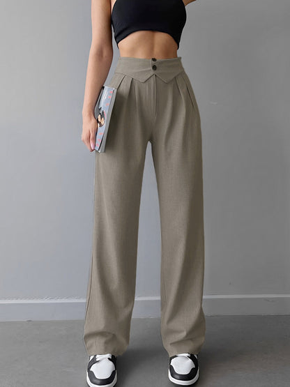 Hazel Street Fold-Waistband Pants
