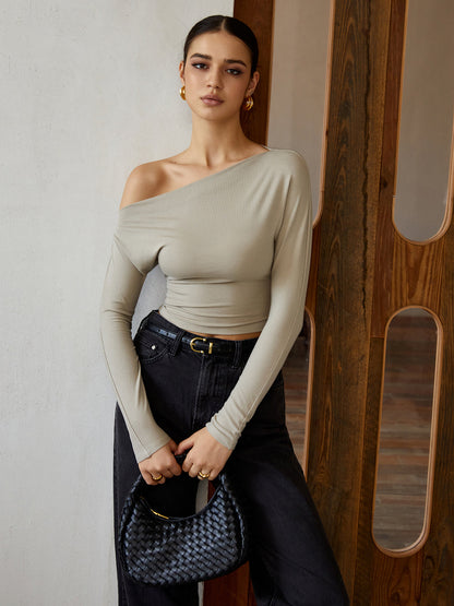 Ava Cold Shoulder Long Sleeve Tee