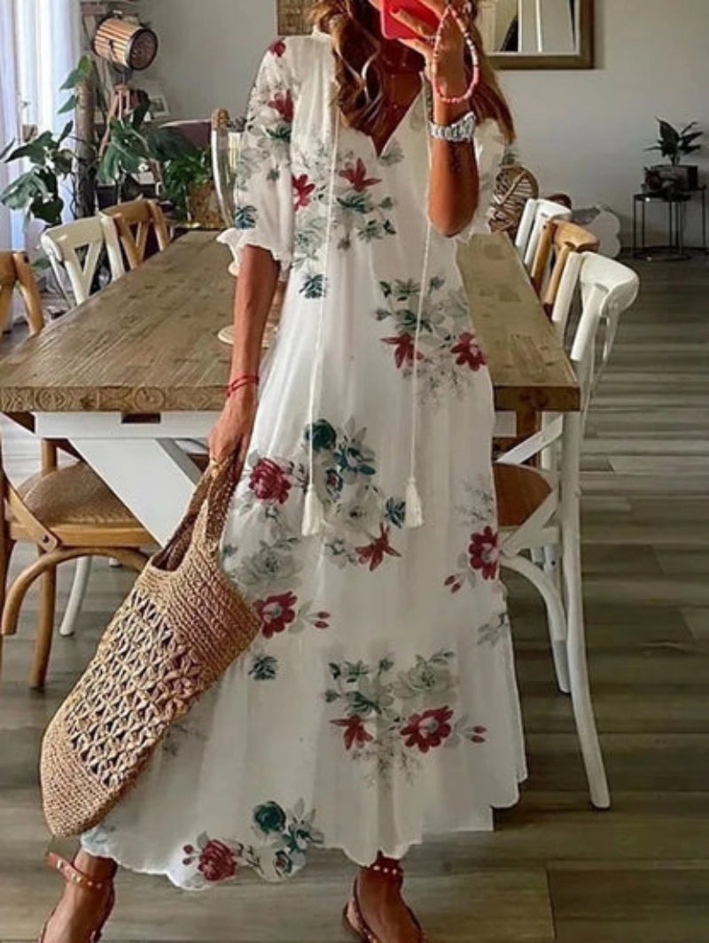 Andrea - Boho Dress with Tummy Coverage